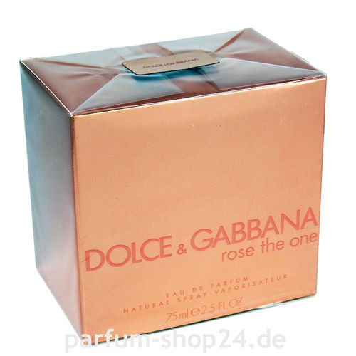 D&G Rose The One von Dolce & Gabbana – Eau de Parfum Spray EdP 75 ml