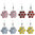Grevenkämper Ohrringe Swarovski Kristall Silber Blume Rund - 8 Farben zur Auswahl